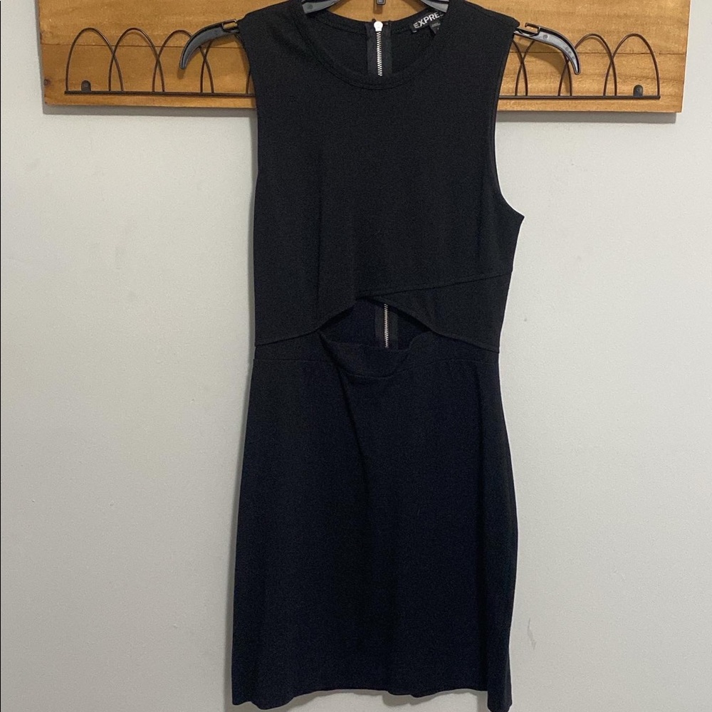 Express black bodycon dress size 2